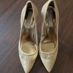 BCBG lace heels